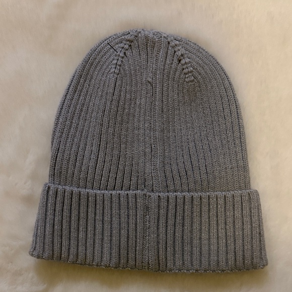 Gray Ribbed Knit Beanie - Picture 2 of 2
